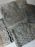 Unsttiched Khaadi Organza 3pc