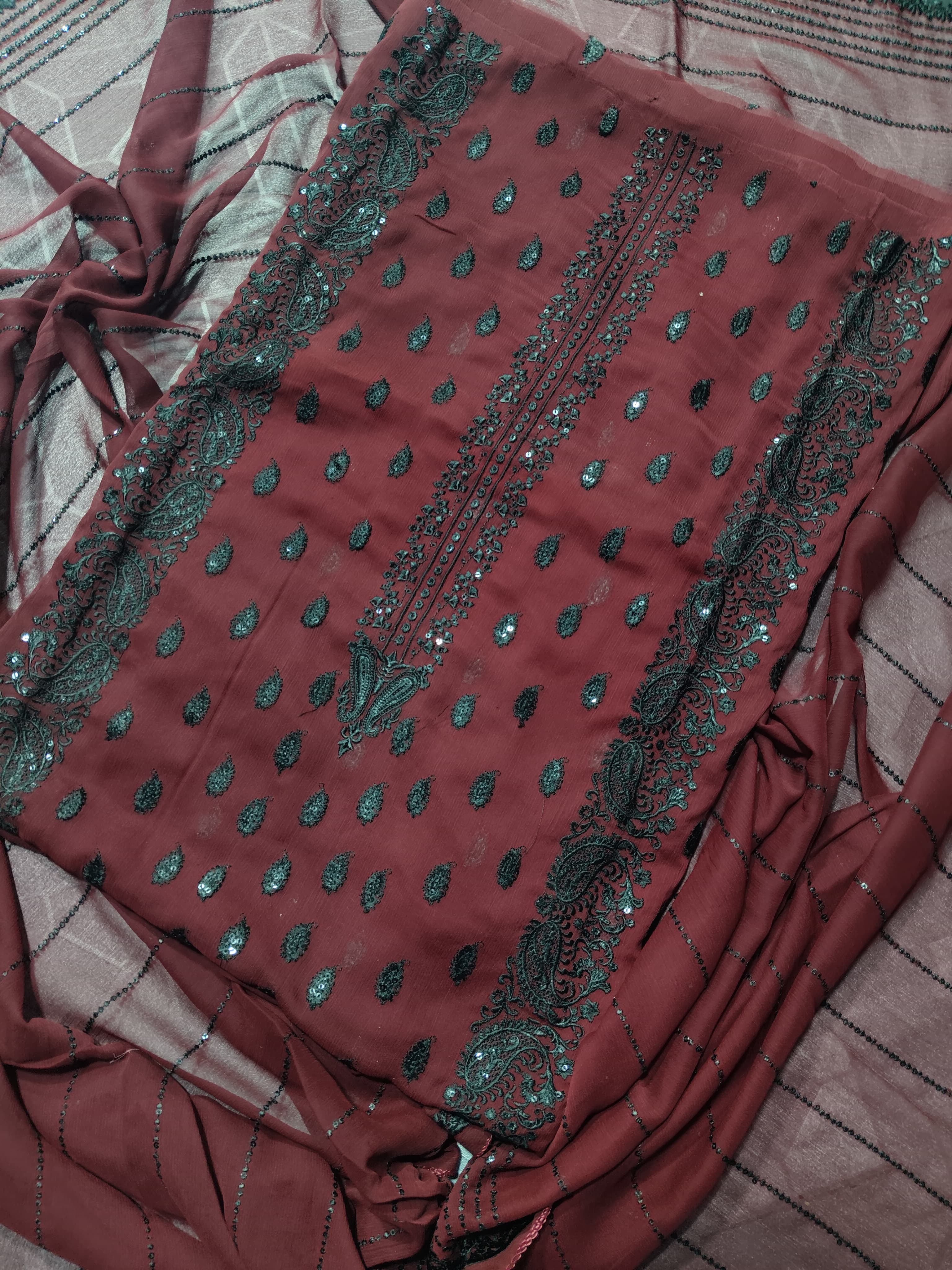 🌟Soft Chifoon Embriodery 3pc🌟