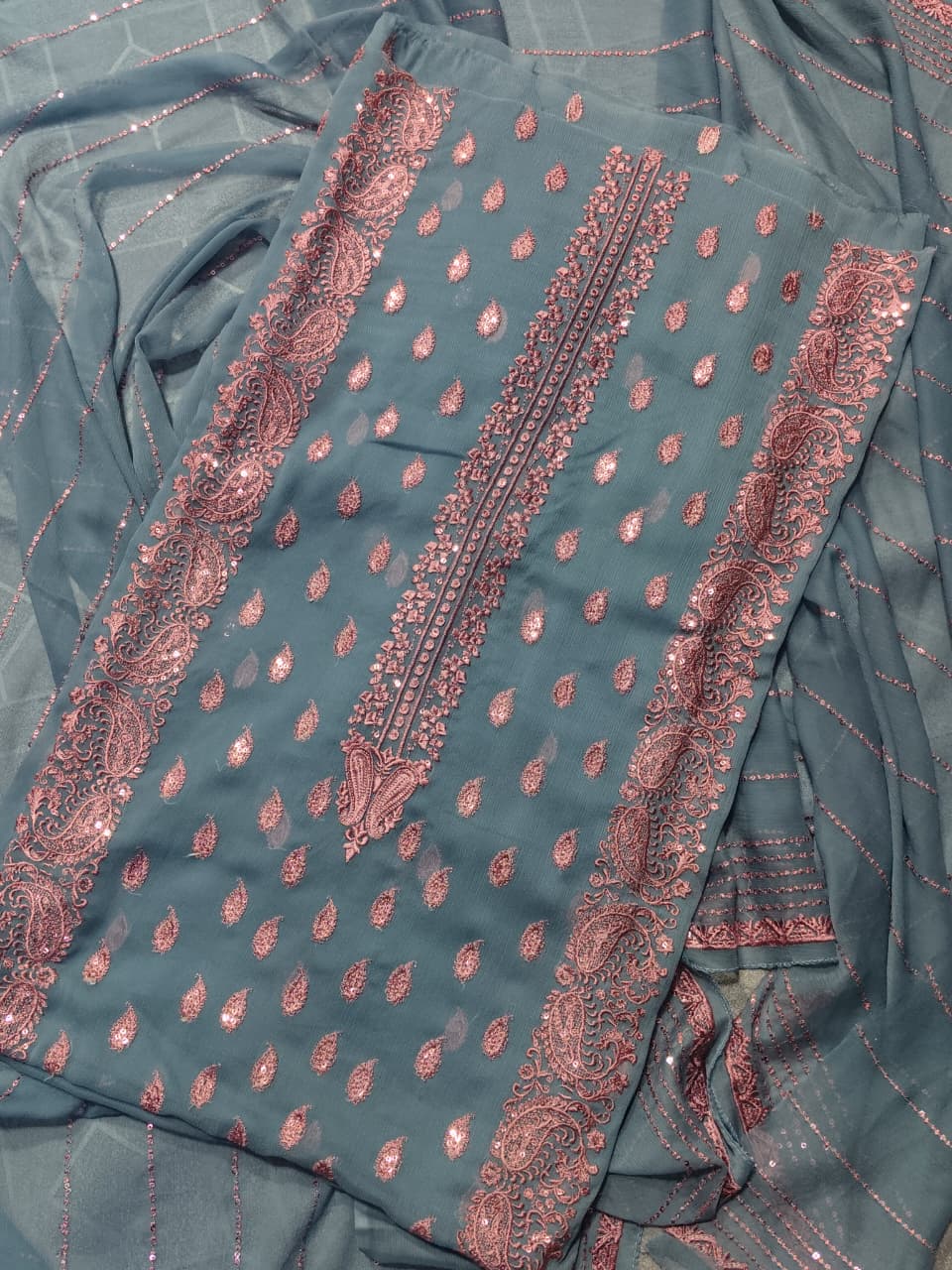 🌟Soft Chifoon Embriodery 3pc🌟