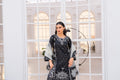Sttiched Lining Organza With Clutch With Trouzer