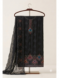 Unsttiched Chifoon Embrioded 3pc