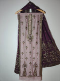 Unsttiched Chifoon Handworked 3pc